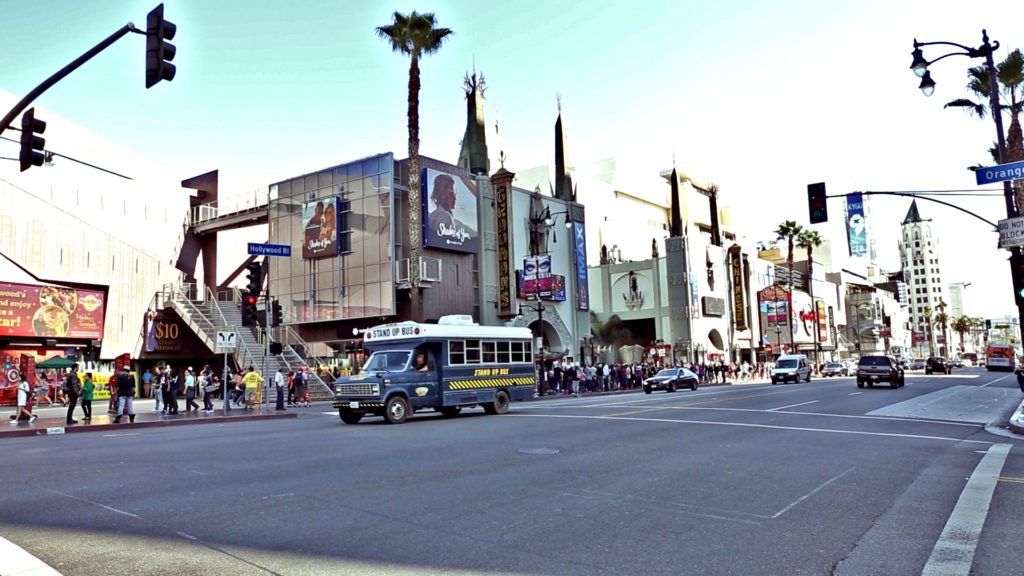 The Stand Up Bus Driving Around LA