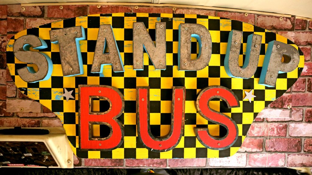 Stand Up Bus Sign